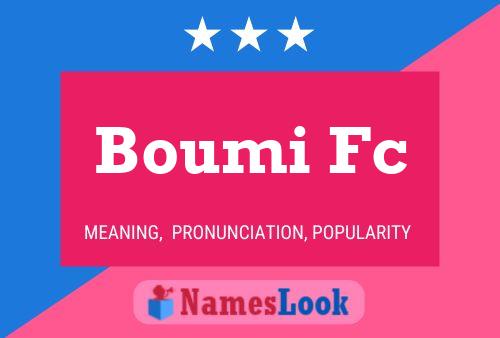 Boumi Fc Namensposter