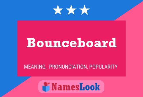 Bounceboard Namensposter