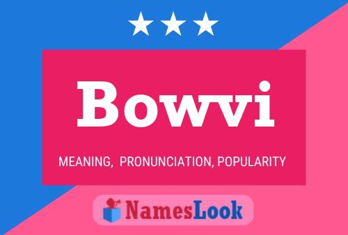 Bowvi Namensposter