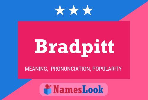 Bradpitt Namensposter