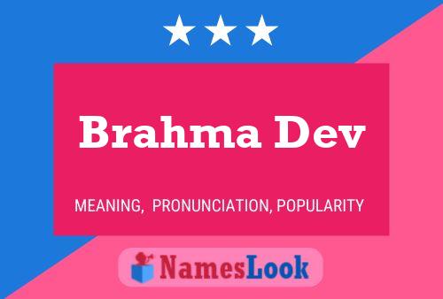 Brahma Dev Namensposter