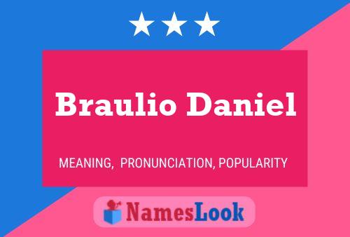 Braulio Daniel Namensposter