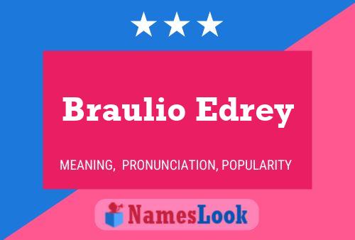 Braulio Edrey Namensposter