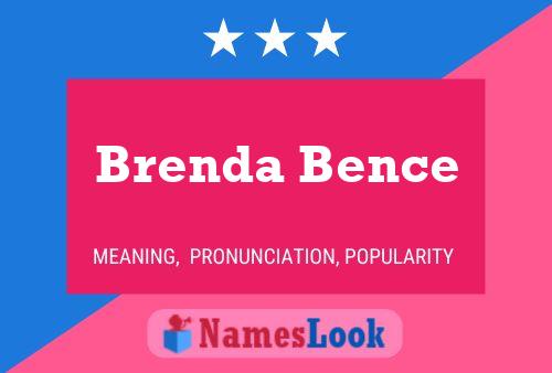 Brenda Bence Namensposter