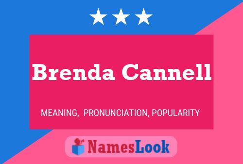 Brenda Cannell Namensposter