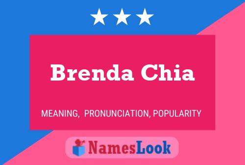 Brenda Chia Namensposter