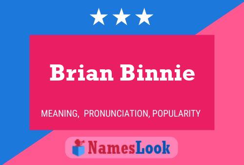 Brian Binnie Namensposter