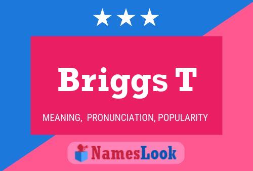 Briggs T Namensposter