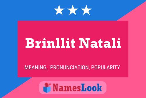 Brinllit Natali Namensposter