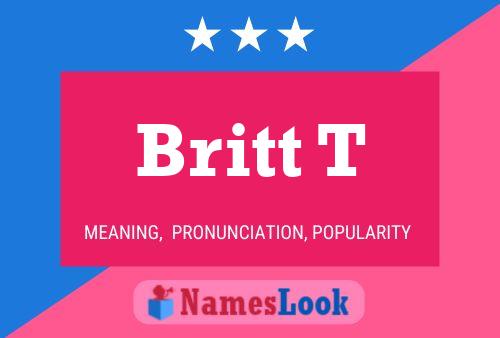 Britt T Namensposter