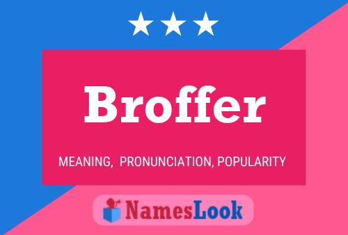 Broffer Namensposter