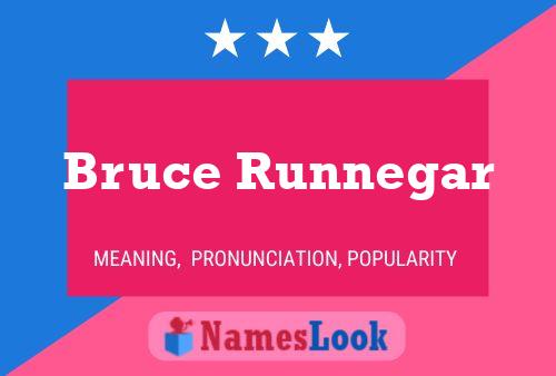 Bruce Runnegar Namensposter