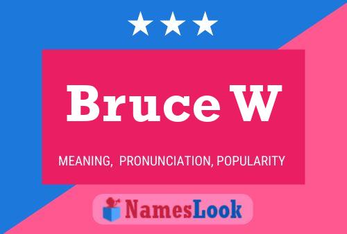 Bruce W Namensposter