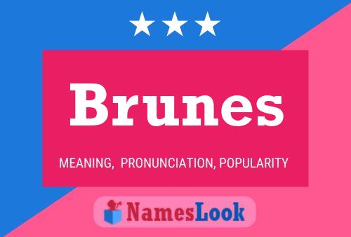 Brunes Namensposter