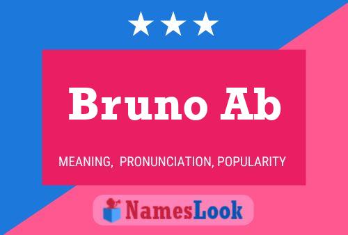 Bruno Ab Namensposter