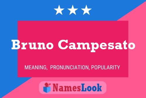 Bruno Campesato Namensposter