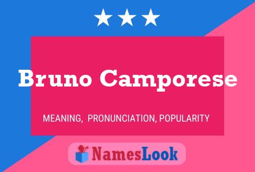 Bruno Camporese Namensposter