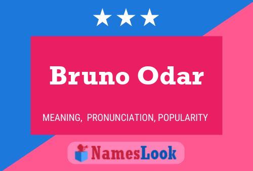 Bruno Odar Namensposter