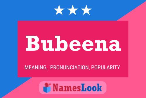 Bubeena Namensposter