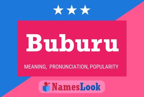 Buburu Namensposter