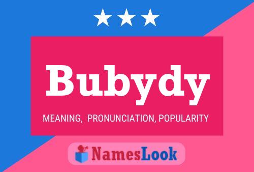 Bubydy Namensposter