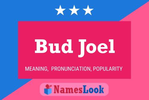 Bud Joel Namensposter