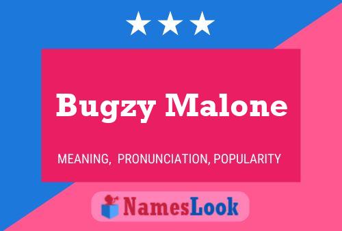 Bugzy Malone Namensposter