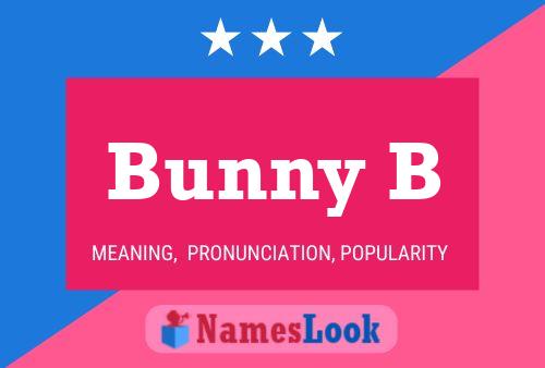 Bunny B Namensposter