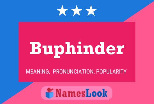 Buphinder Namensposter