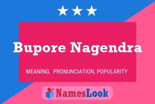 Bupore Nagendra Namensposter