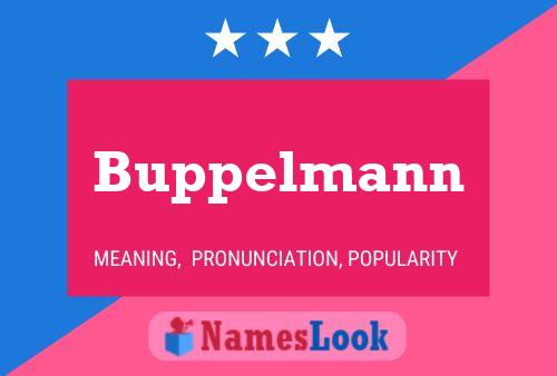 Buppelmann Namensposter