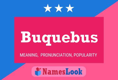 Buquebus Namensposter