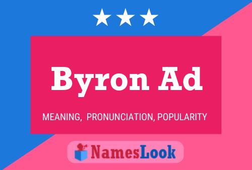 Byron Ad Namensposter