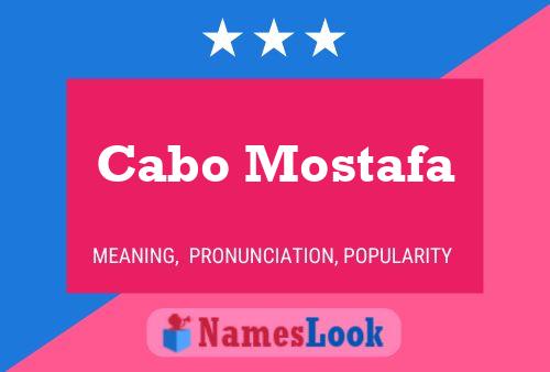 Cabo Mostafa Namensposter