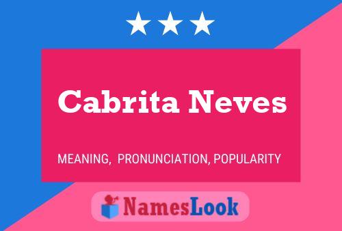 Cabrita Neves Namensposter