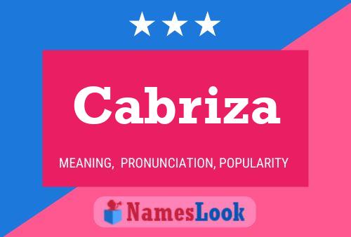 Cabriza Namensposter