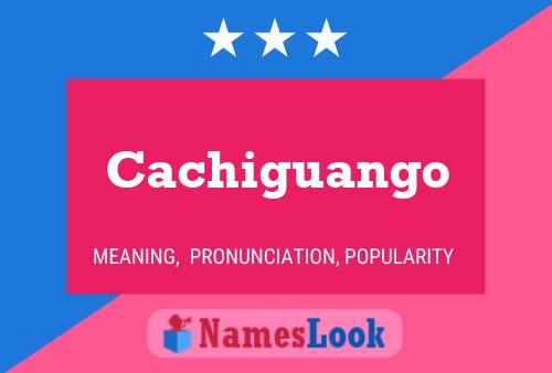 Cachiguango Namensposter