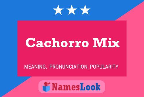 Cachorro Mix Namensposter