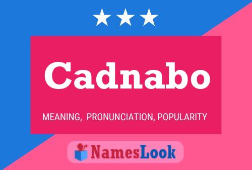 Cadnabo Namensposter