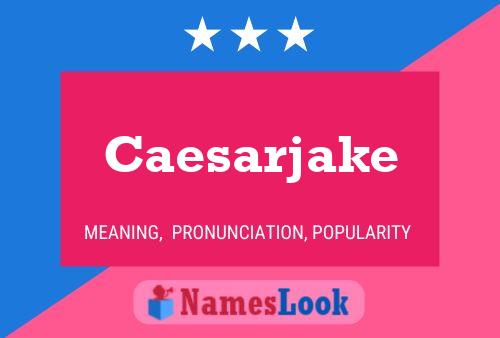 Caesarjake Namensposter