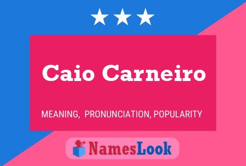 Caio Carneiro Namensposter