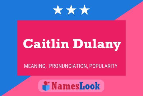 Caitlin Dulany Namensposter