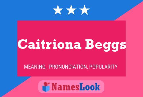 Caitriona Beggs Namensposter