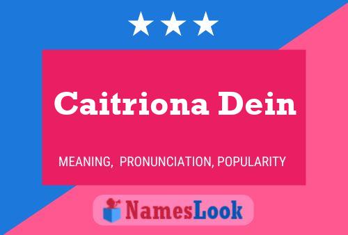 Caitriona Dein Namensposter