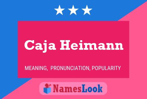 Caja Heimann Namensposter