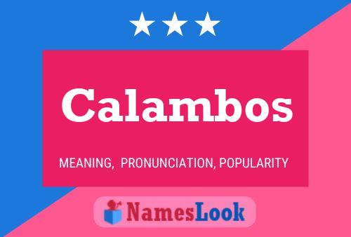 Calambos Namensposter