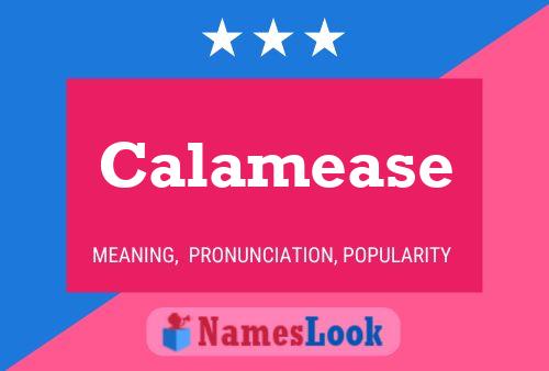 Calamease Namensposter