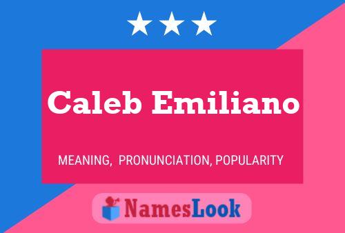 Caleb Emiliano Namensposter