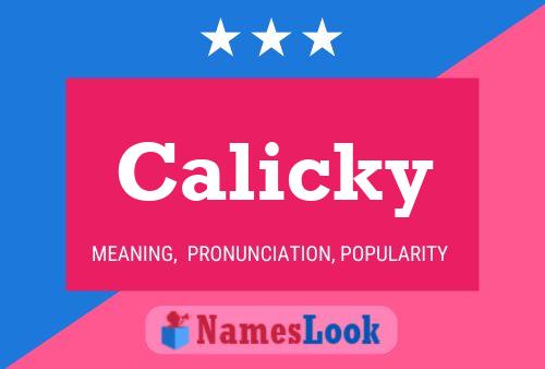 Calicky Namensposter