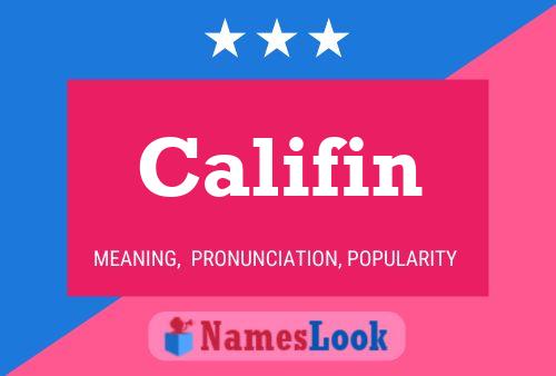 Califin Namensposter